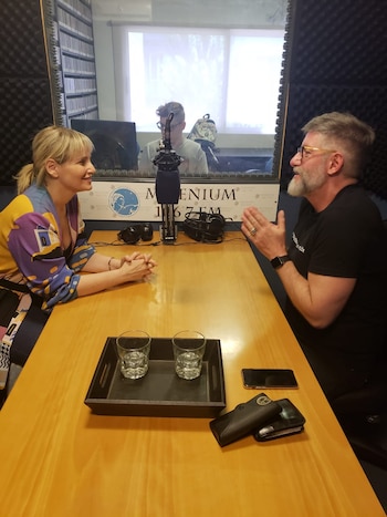 Romina Manguel en un instante