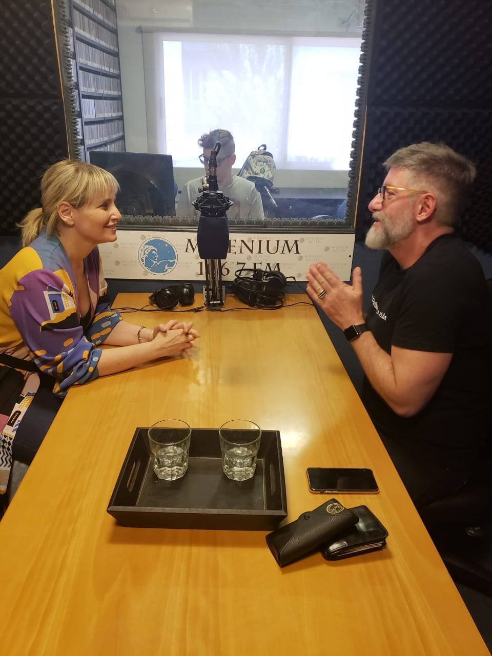 Romina Manguel en un instante de su programa de entrevistas que este año cambia de dial, de Milenium a Splendid