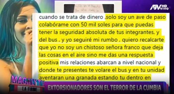 Pamela Franco recibe amenazas del