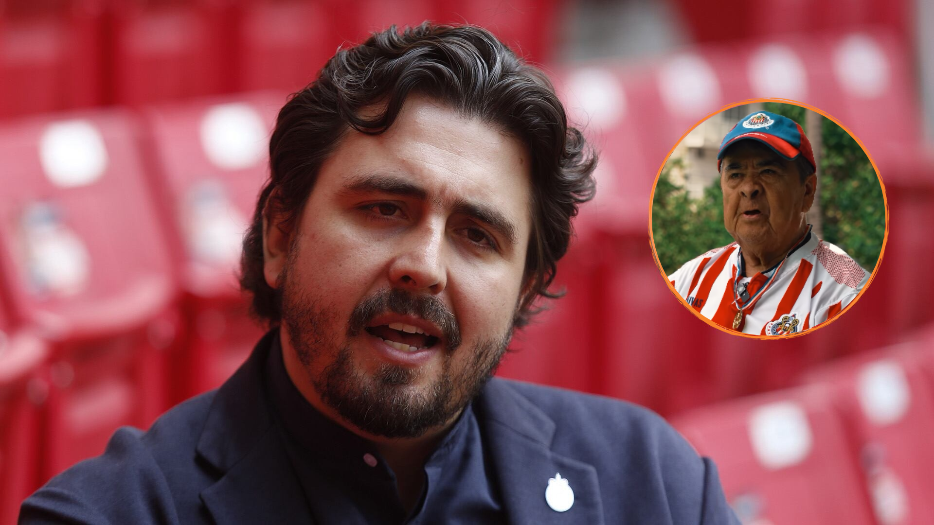 Chivas y Amaury Vergara cumplirán el sueño de “Gallito”, aficionado de la tercera edad que anhela ver un partido en el Estadio Akron