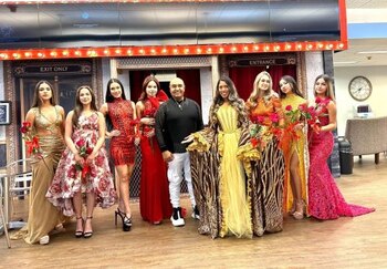 En un evento de moda