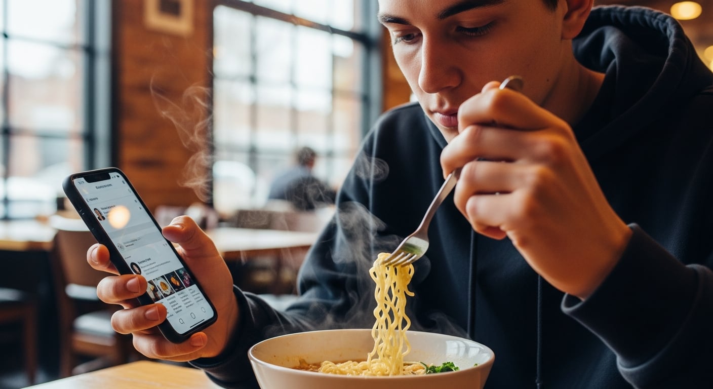Restaurantes en Estados Unidos aplican restricciones al uso de teléfonos móviles para mejorar la experiencia gastronómica y promover la interacción social. (Imagen Ilustrativa Infobae)