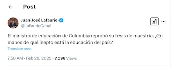 Juan José Lafaurie se