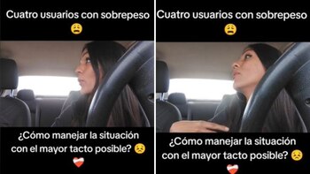Mujer taxista parodia a conductor