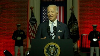 Biden apunta contra Trump y sus seguidores "extremistas"