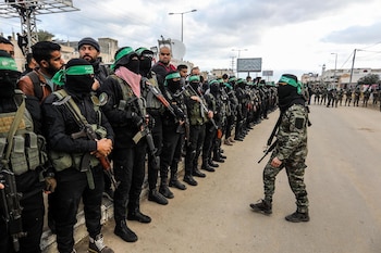 Miembros de Hamas en la