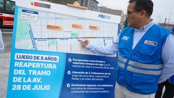 Reabren tramo de la avenida 28 de Julio tras cinco años de cierre por obras de la Línea 2. (Foto: ATU)