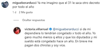 Los mensajes de Victoria Villarruel