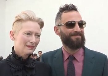 Tilda Swinton y Sandro Kopp
