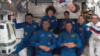 Jessica Watkins comandó la expedición con astronautas de Estados Unidos y Canadá y un cosmonauta ruso, en una nueva rotación internacional (NASA)