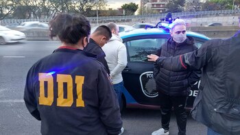 El conductor de auto con