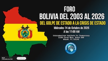 El Interamerican Institute for Democracy realizará en Miami un foro sobre la situación en Bolivia