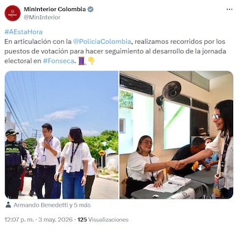 O Ministério do Interior informa que o dia eleitoral incomum está progredindo como deveria – crédito @MinInterior/X