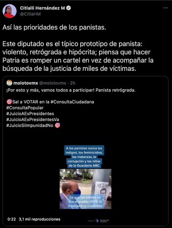 "Violento, retrógada e hipócrita", así