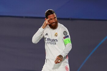 El capitán del Real Madrid Sergio Ramos. EFE/JuanJo Martín/Archivo