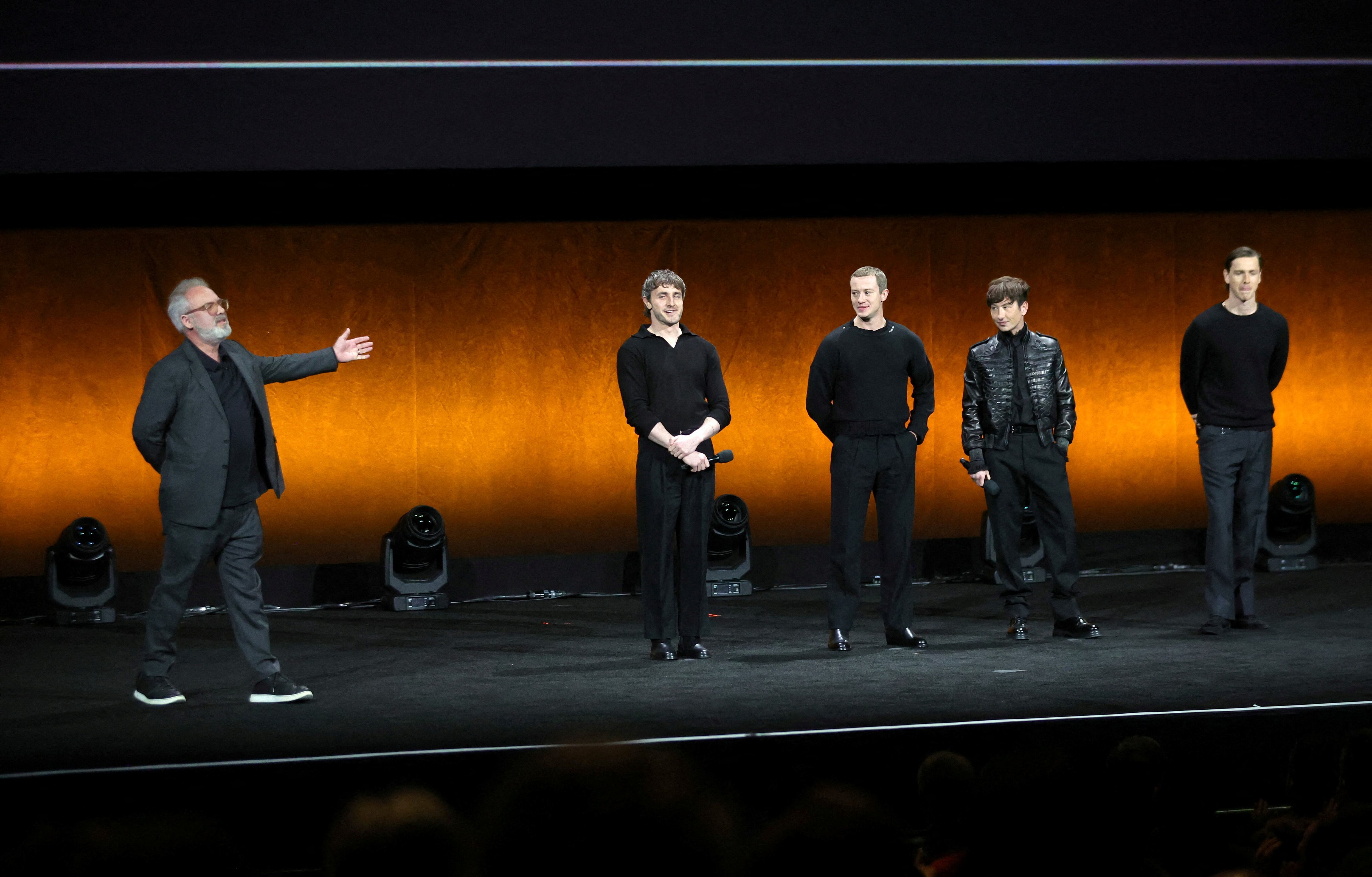 Sam Mendes presentó a Paul Mescal, Joseph Quinn, Barry Keoghan y Harris Dickinson como parte del elenco de su película biográfica sobre los Beatles (REUTERS/Steve Marcus)