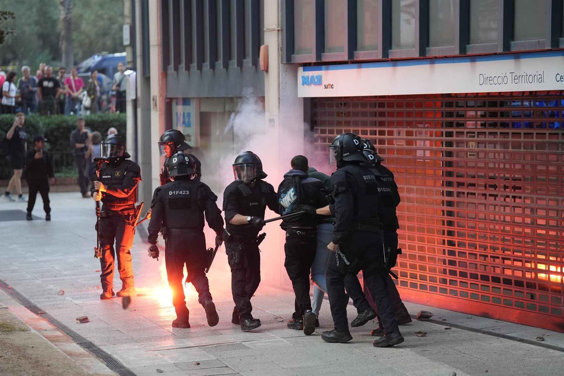 Inadmitida la querella contra Mossos por el uso de gas pimienta en una manifestación por Palestina en octubre