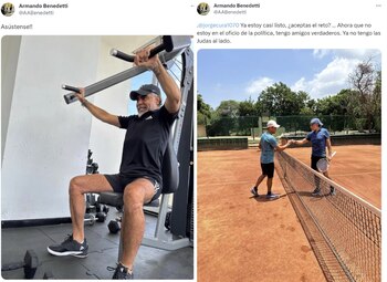 Los mensajes sugerentes de Armando Benedetti en redes sociales