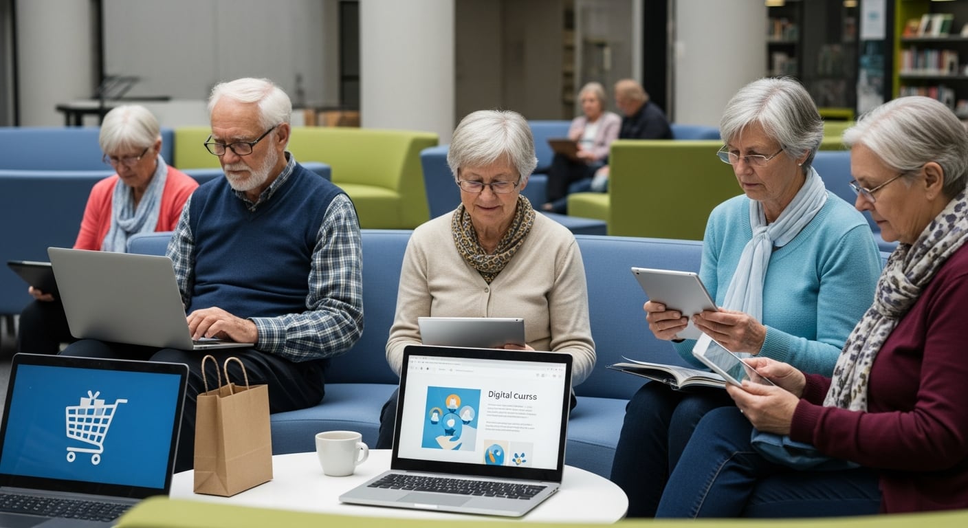 Adultos mayores digitales impulsan la economía europea