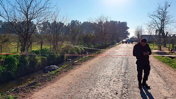 La escena del crimen acordonada