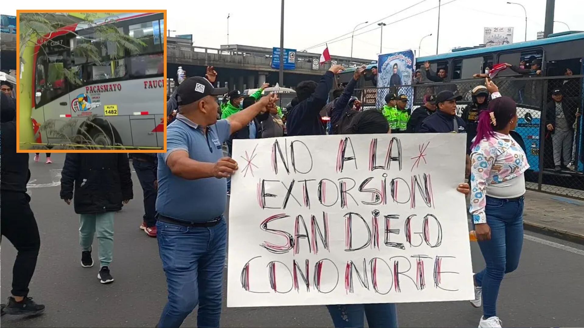 Gremio de transportistas evalúan nuevo paro nacional tras incesantes asesinatos por extorsión a conductores del sector | Foto composición: Infobae Perú