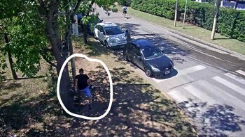 Los delincuentes intentaron escapar corriendo,