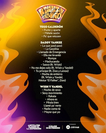 El cartel oficial de "Reggaetón