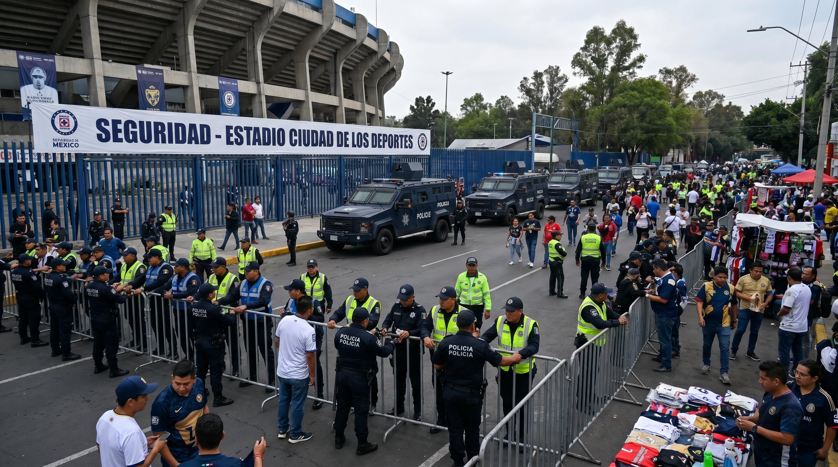 Habrá máxima seguridad durante la final Cruz Azul-Pumas en el estadio Ciudad de los Deportes.(Imagen Ilustrativa Infobae)