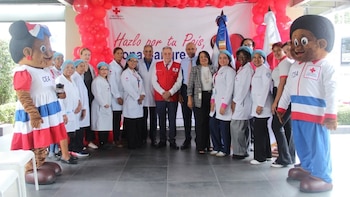 La Cruz Roja Dominicana busca pasar del sistema de reposición a la donación voluntaria ante reservas mínimas de unas 250 unidades diarias (Foto cortesía CRD)