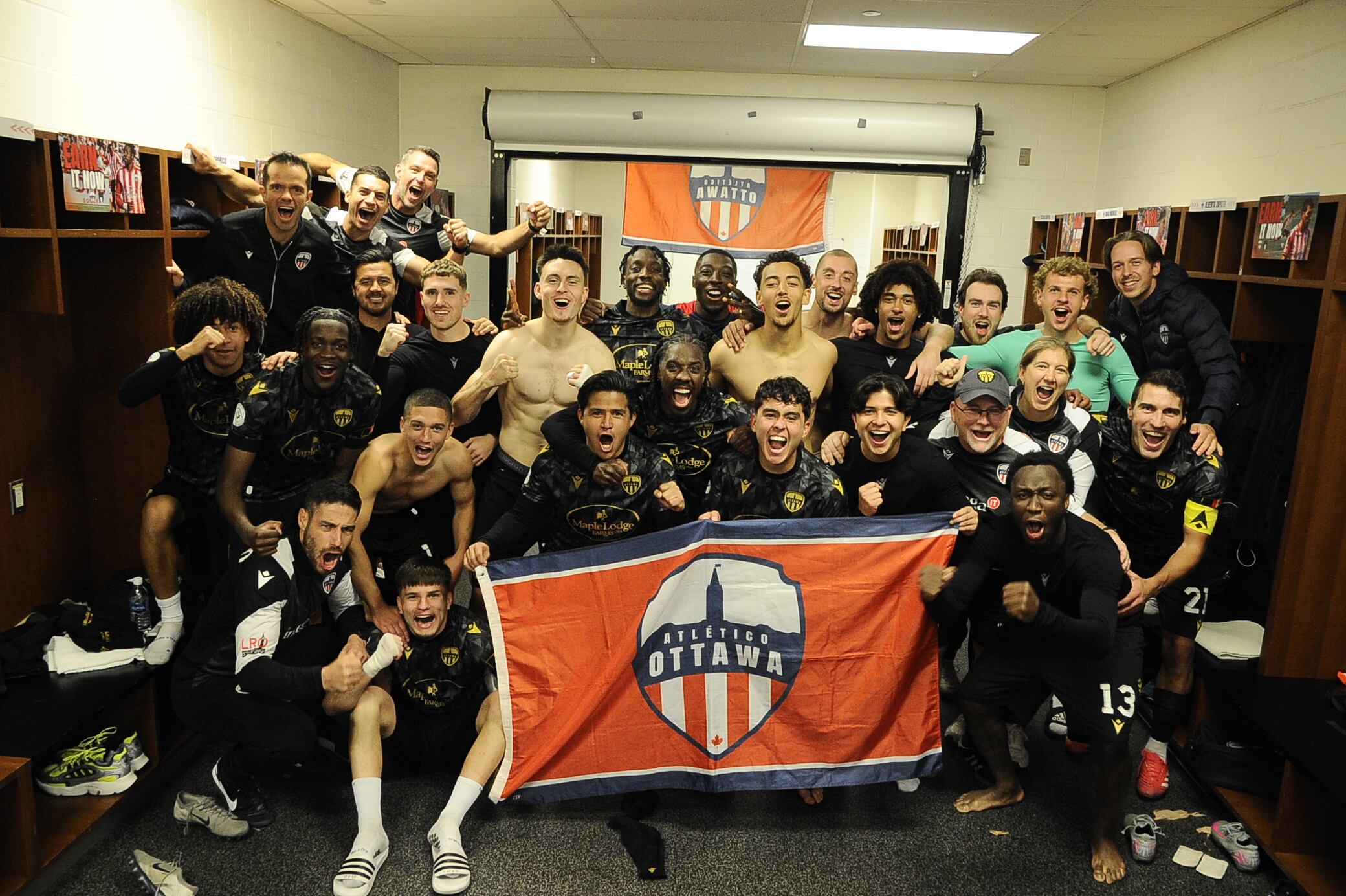 Bajo el mando del técnico mexicano Diego Mejía, Atlético Ottawa logró un segundo lugar en la fase regular y se coronó campeón tras vencer a Forge FC y Cavalry FC en semifinal y final, respectivamente. (X: @atletiOttawa)