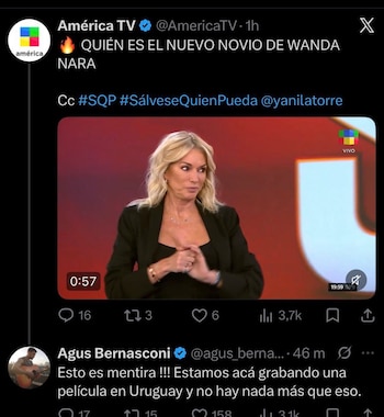 La respuesta de Bernasconi ante los dichos de Yanina Latorre en su programa (X)