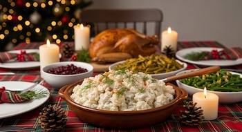 La ensalada de papa navideña