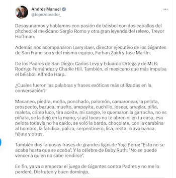 AMLO presumió de su desayuno