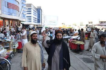 Las calles de Kabul, tras la retirada de EEUU (Foto: REUTERS)