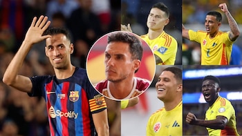 Lucas González, técnico del Deportes Tolima, comparó a un volante de la selección Colombia con Sergio Busquets