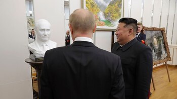 Kim obsequió a Putin un