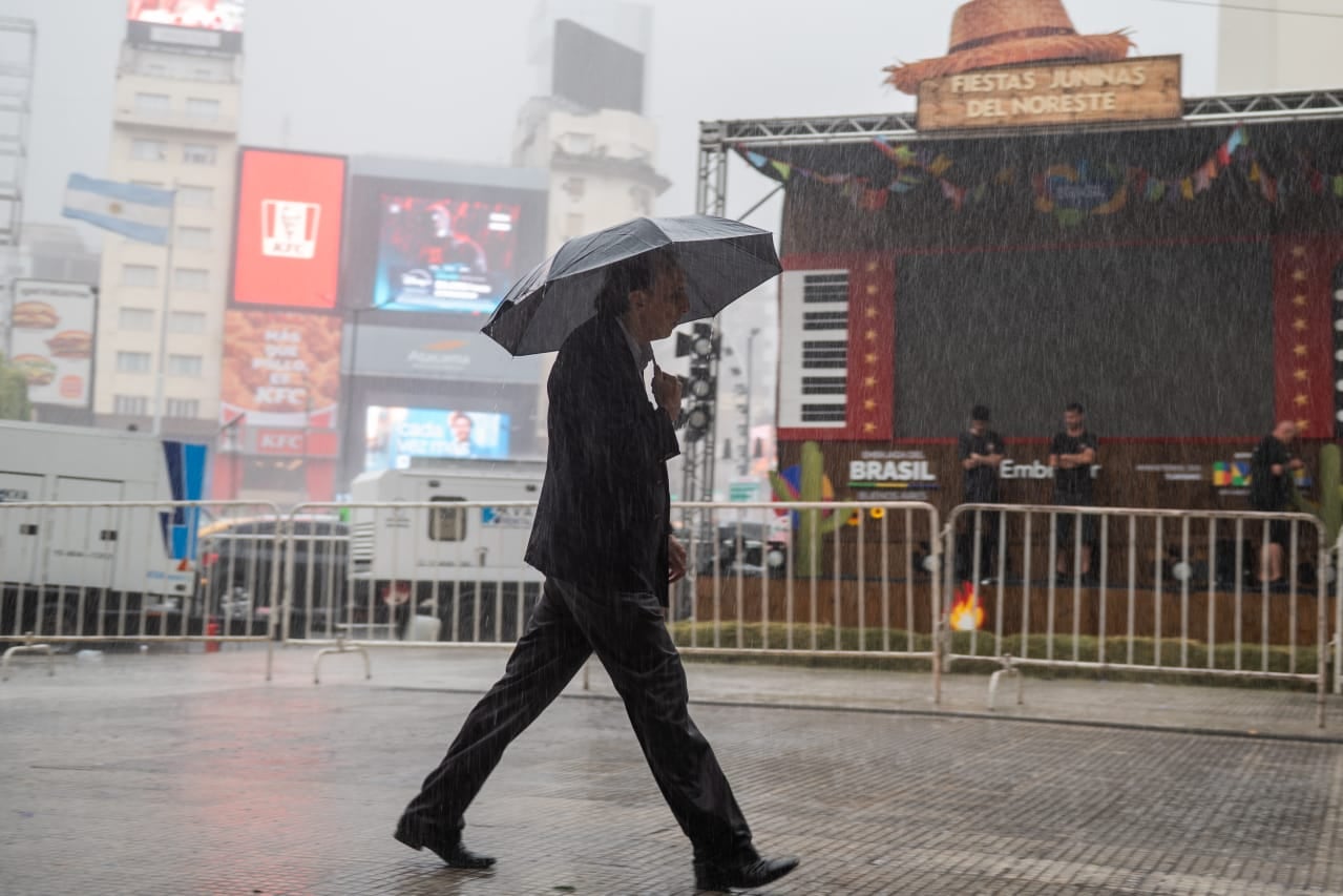 La tarde de este martes se esperan lluvias de variada intensidad y tormentas fuertes, con probabilidad de precipitaciones de hasta un 70% (RSFotos)