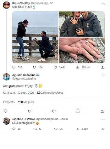 El anuncio de compromiso de