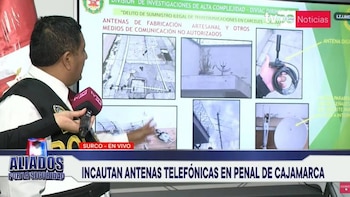 Incautan 25 antenas de wifi en el penal de Cajamarca. (Tv Perú)