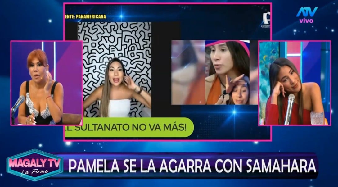 Samahara Lobatón le responde a Pamela López tras burlas sobre su permanencia en ‘El sultanato’ y ‘La prisión’. Captura: Magaly TV La Firme.