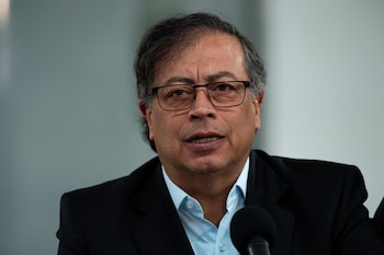 El presidente de Colombia, Gustavo