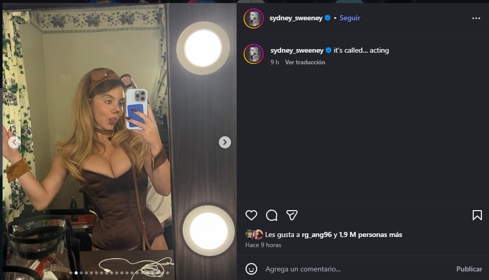 Sydney Sweeney mostró fotos inéditas del rodaje de