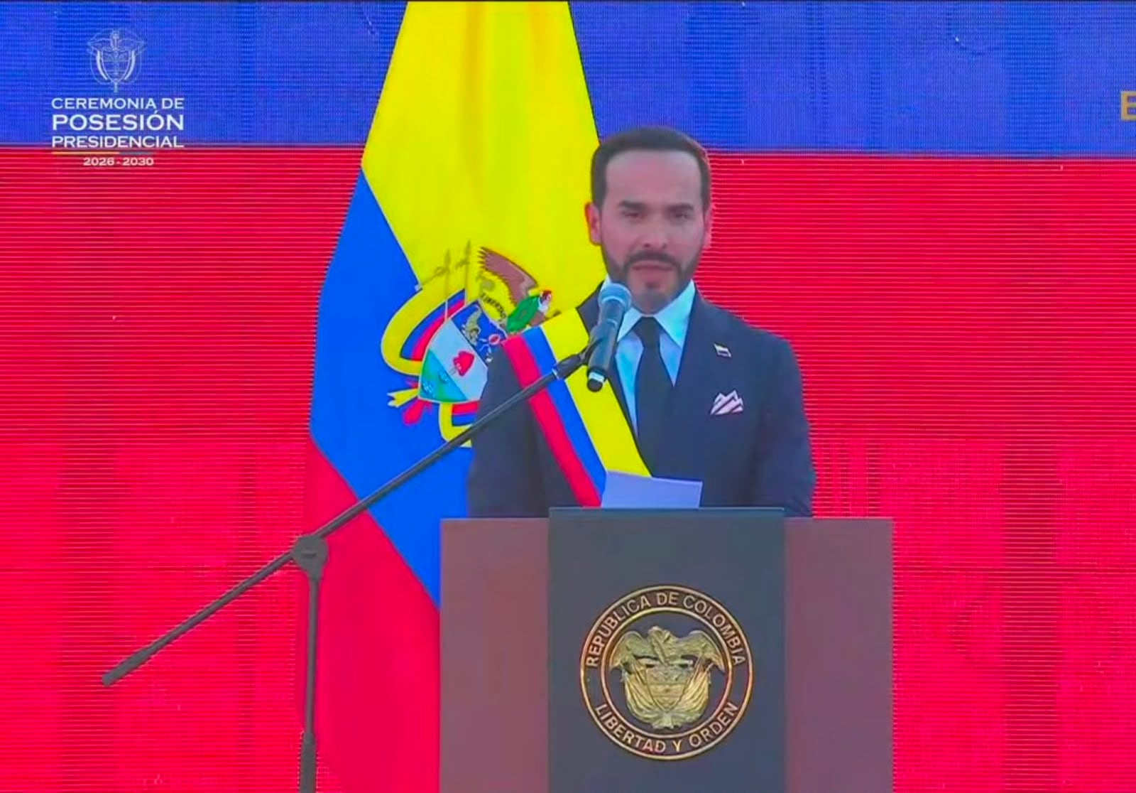 Abelardo de la Espriella inició mandato destacando disciplina y autoridad como ejes de gobierno - crédito Captura de pantalla