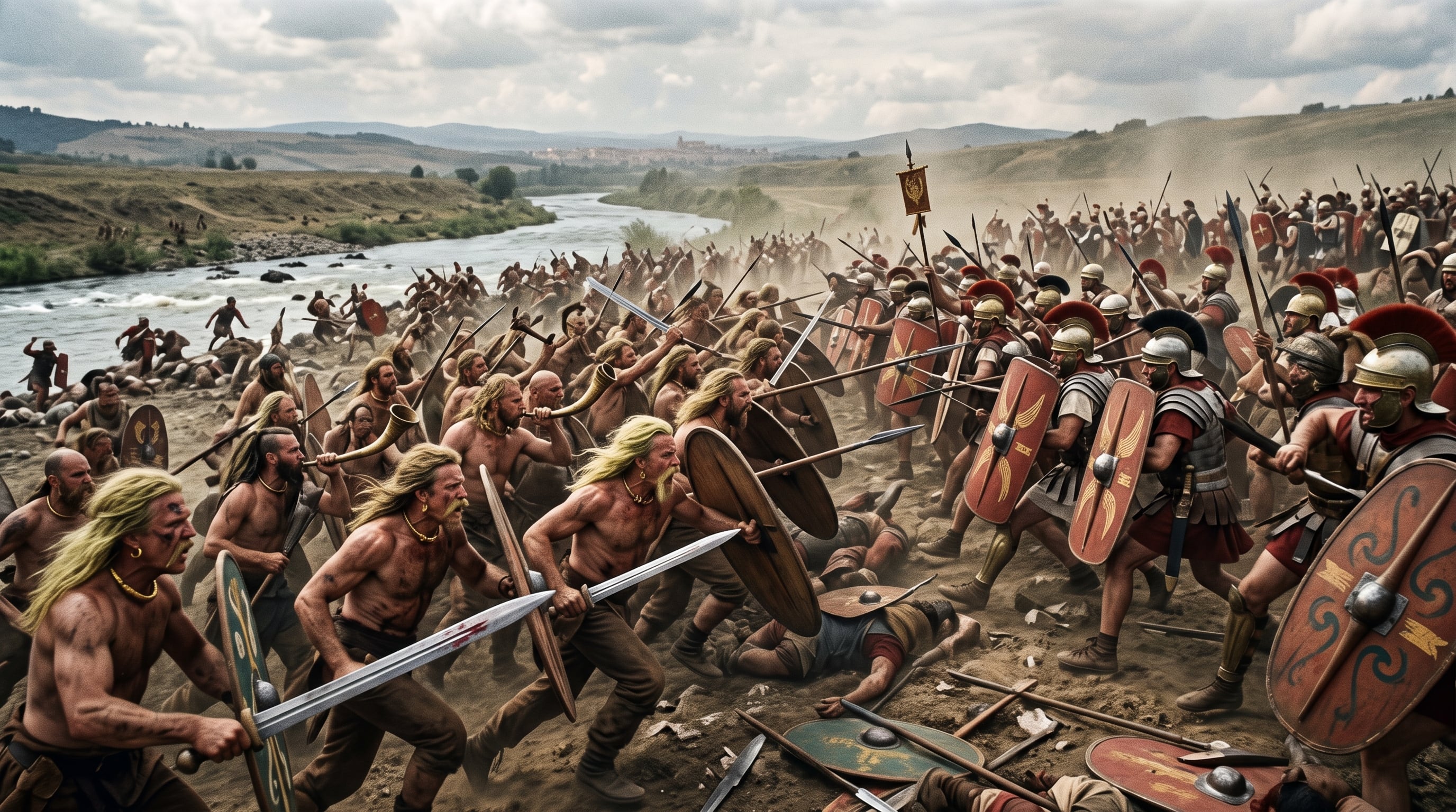 En 390 a.C., los senones liderados por Breno derrotaron a Roma en el río Alia, entraron en la ciudad y consumaron el saqueo de Roma (Imagen Ilustrativa Infobae)