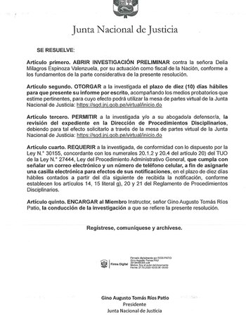 Nueva investigación preliminar contra Delia