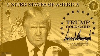 La 'tarjeta dorada de Trump', cuya página web fue presentada por el presidente de Estados Unidos, Donald Trump