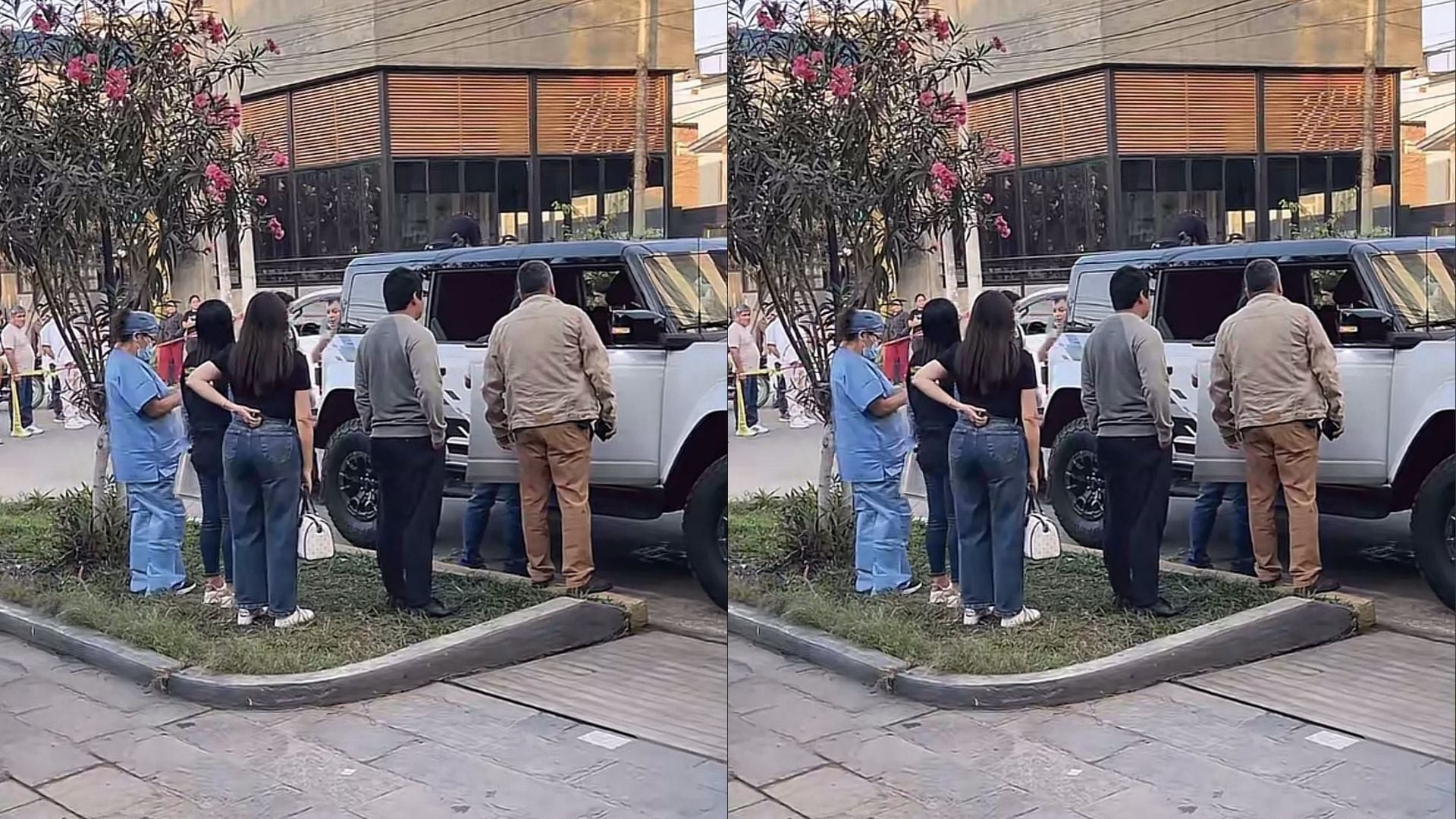 De acuerdo con información preliminar, los ocupantes habrían sido atacados por varios sujetos que posteriormente se llevaron por la fuerza al propietario del vehículo. (Roger García)