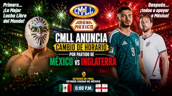 CMLL adelanta función de Domingo Familiar en Arena México por el México vs Inglaterra del Mundial 2026