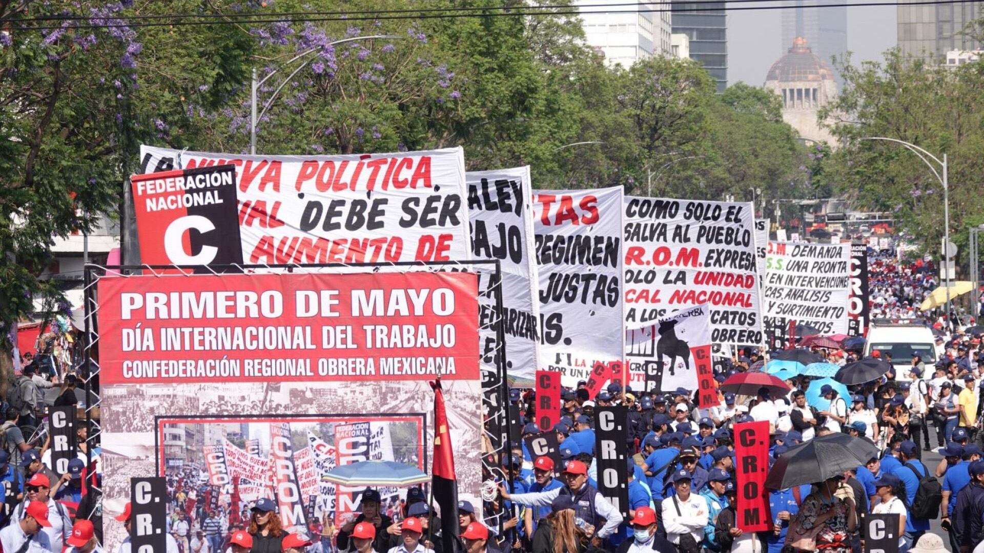 El Gobierno de la Ciudad de México reportó distintos actos vandálicos en la marcha por el Día del Trabajo. Crédito: Cuartoscuro.