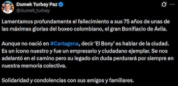 Dumek Turbay destacó la relevancia